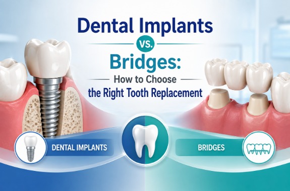 Dental Implants vs. Bridges: How to Choose the Right Tooth Replacement